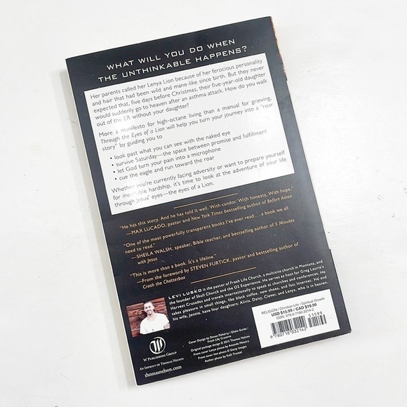 Through the Eyes of a Lion by Levi Lusko paperback book - Picture 3 of 4